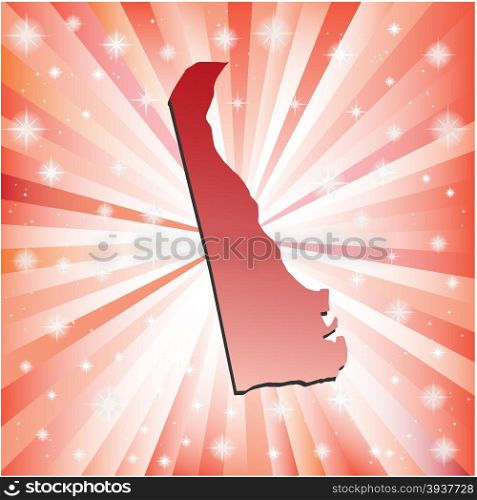 Red Delaware. Vector illustration