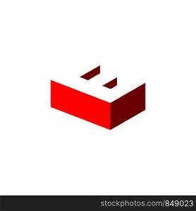 Red e letter logo template Illustration Design. Vector EPS 10.
