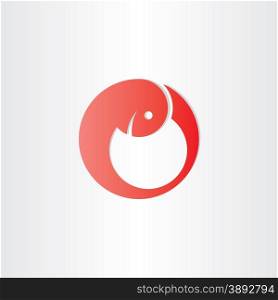 red embryo development baby symbol design