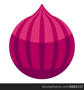 Red figs icon. Isometric of red figs vector icon for web design isolated on white background. Red figs icon, isometric style