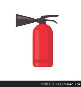 red fire extinguisher for suppressing fire in buildings