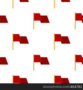 Red flag pattern seamless flat style for web vector illustration. Red flag pattern flat
