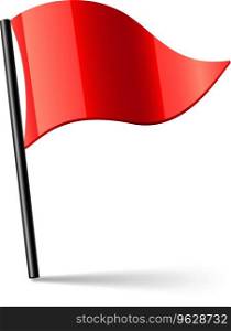 Red flag Royalty Free Vector Image