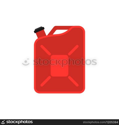 red gas canister in flat style, vector illustration. red gas canister in flat style, vector