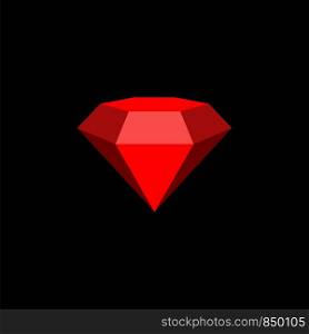 Red Gemstone Logo Template Illustration Design. Vector EPS 10.