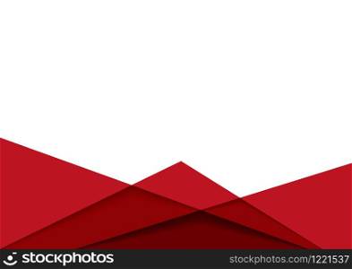 Red Geometric Background with Layers