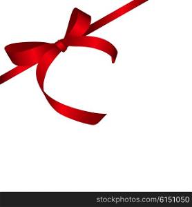 Red Gift Ribbon. Isolated Vector illustration EPS10. Red Gift Ribbon. Vector illustration