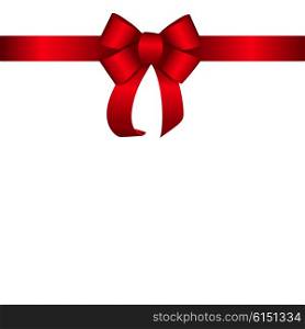 Red Gift Ribbon. Isolated Vector illustration EPS10. Red Gift Ribbon. Vector illustration