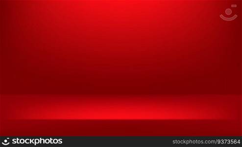 Red gradient abstract background. Simple and modern studio background.