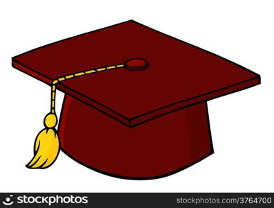 Red Graduation Cap