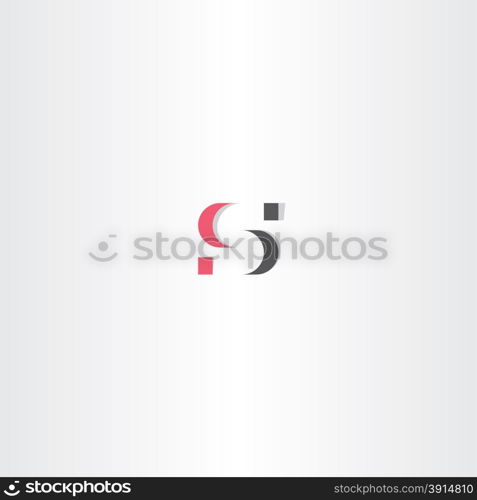 red gray logo letter s icon symbol