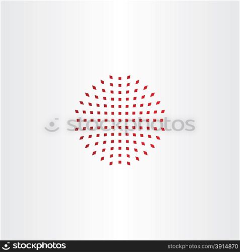 red halftone design element icon sign