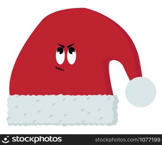 Red hat, illustration, vector on white background.