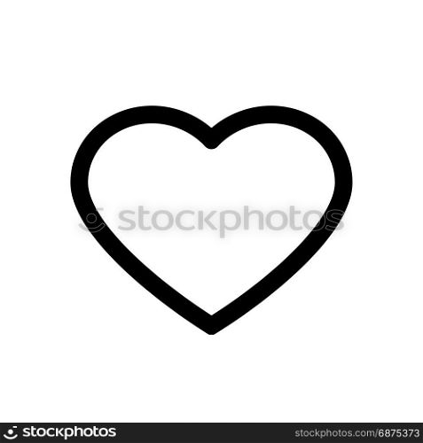 red heart, icon on isolated background