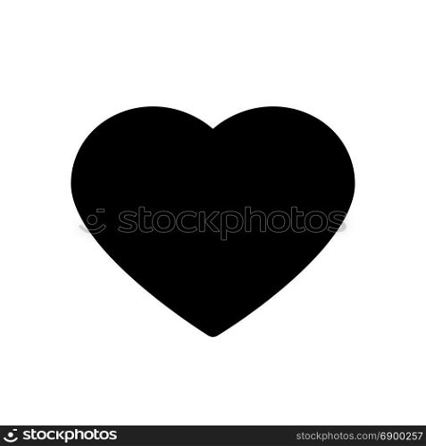 red heart, icon on isolated background