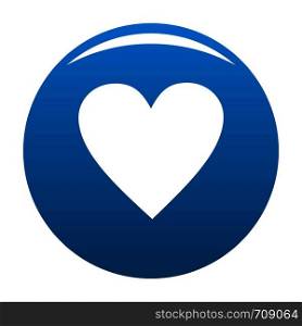Red heart icon vector blue circle isolated on white background . Red heart icon blue vector