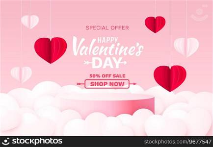 Red heart of Happy Valentines Day, greeting card from February 14. Vector illustration.. Red heart of Happy Valentines Day, greeting card from February 14. Vector