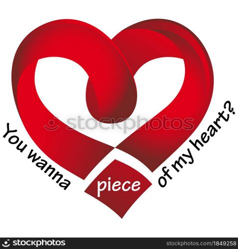 Red heart romantic and love.T shirt decoration creative vector design template. Red heart T shirt decoration vector design