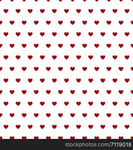 Red Heart seamless pattern on white background. Valentine celebration design. Love sign. Abstract concept. EPS 10. Red Heart seamless pattern on white background. Valentine celebration design. Love sign. Abstract concept.