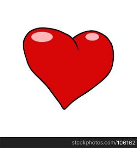 red heart Valentine love symbol icon. isolated on white background. Comic cartoon style pop art illustration vector retro. red heart Valentine love symbol icon