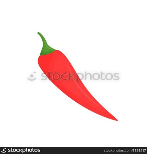 Red hot pepper pod cartoon vector illustration. Raw spicy vegetable flat color object. Food containing vitamins, potassium, fiber. Healthy foodstuff. Culinary product isolated on white background . ZIP file contains: EPS, JPG. If you are interested in custom design or want to make some adjustments to purchase the product, don&rsquo;t hesitate to contact us! bsd@bsdartfactory.com. Red hot pepper pod illustration