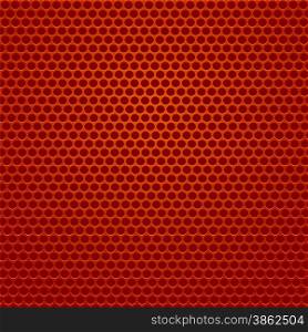 Red Iron Perforated Background. Red Abstract Circle Pattern.. Perforated Background