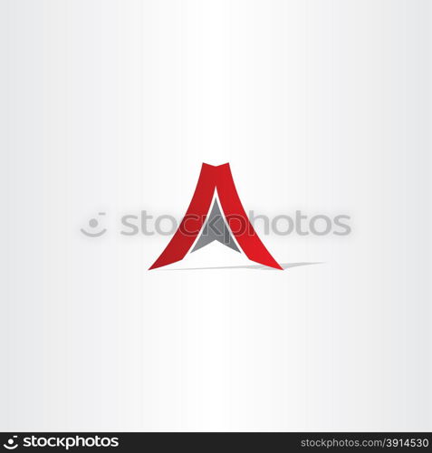 red letter a arrow logo design