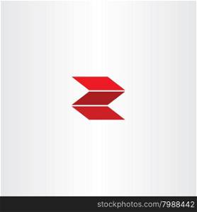 red letter z logotype logo z vector design