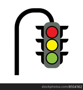 red light icon vector illustration logo design