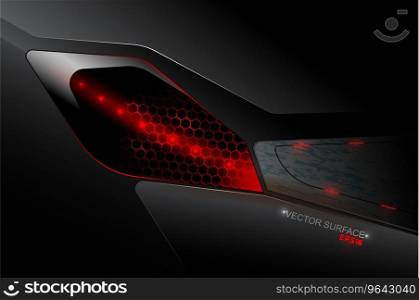 Red lighting metal surface concepts Royalty Free Vector