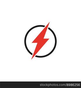 red lightning circle icon. Vector illustration. EPS 10.. red lightning circle icon. Vector illustration.
