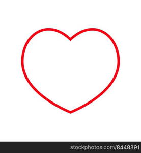 Red Love heart icon