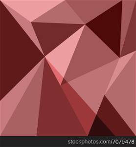 Red low poly design element background, stock vector