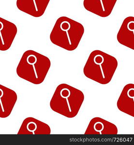 Red Magnifying glass icon seamless pattern. Vector illustration in flat design on white background.. Magnifying glass icon seamless pattern. Vector illustration in flat design