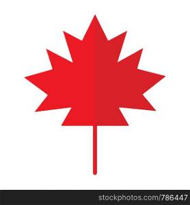 Red maple leaf. vector icon.Vector illustration EPS 10. Red maple leaf. vector icon.Vector illustration