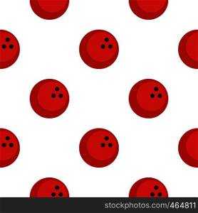 Red marbled bowling ball pattern seamless flat style for web vector illustration. Red marbled bowling ball pattern flat