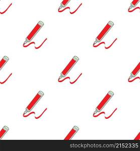 Red marker pattern seamless background texture repeat wallpaper geometric vector. Red marker pattern seamless vector