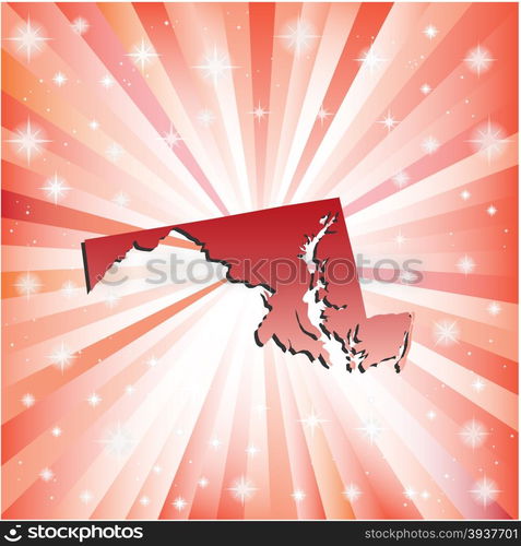 Red Maryland. Vector illustration