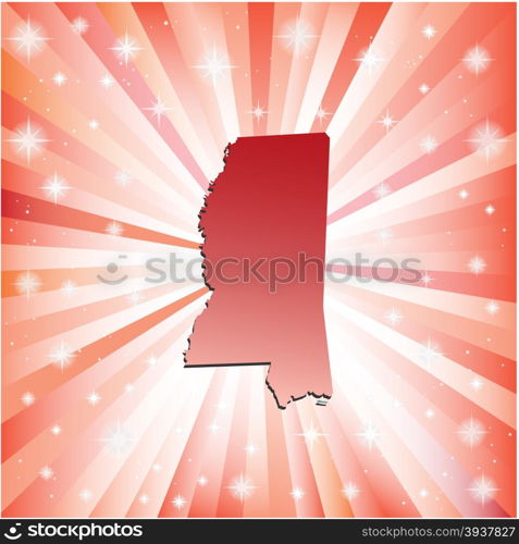 Red Mississippi. Vector illustration