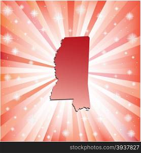 Red Mississippi. Vector illustration