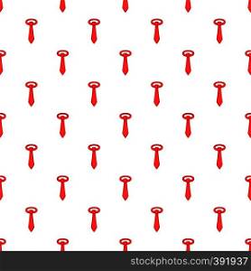 Red necktie pattern. Cartoon illustration of red necktie vector pattern for web. Red necktie pattern, cartoon style