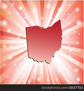 Red Ohio. Vector illustration