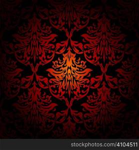Red orange and black seamless repeating wallpaper design
