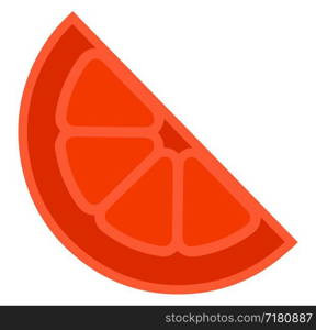 Red orange, illustration, vector on white background