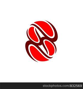 Red Ornamental S Letter Logo Template Illustration Design. Vector EPS 10.