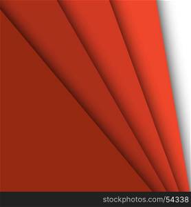 Red paper overlapping abstract background, stock vector