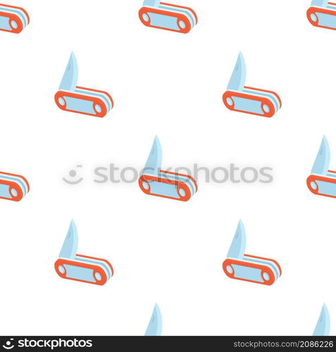 Red penknife pattern seamless background texture repeat wallpaper geometric vector. Red penknife pattern seamless vector