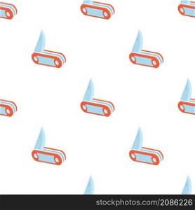 Red penknife pattern seamless background texture repeat wallpaper geometric vector. Red penknife pattern seamless vector