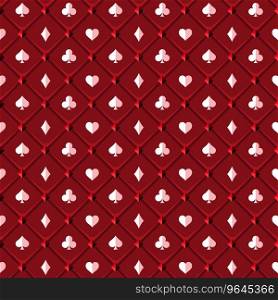 Red poker background Royalty Free Vector Image