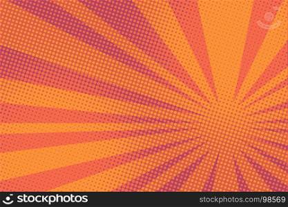 red pop art rays sunrise. retro vector illustration. red pop art rays sunrise